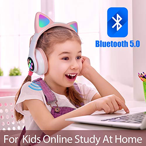 Casque Bluetooth pour Enfants sans Fil, Ecouteurs Bluetooth pour Oreilles de Chat pour Filles, Pliable Casque Audio… - Les Beatles, Paul McCartney, John Lennon, RIngo Starr, George Harrison Casque Bluetooth pour Enfants sans Fil, Ecouteurs Bluetooth pour Oreilles de Chat pour Filles, Pliable Casque Audio… – Image 4