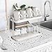 Bottle Drying Rack for Kitchen Countertop - 2 Tiers Cups Storage Stand with Drainage, Space Saving Water Bottle Drying Rack with Removable Receving Tray, for All Kinds of Bottles and Cups