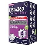 Natures Aid Bio360 Kidz Pro-5 Daily Microbiotic Powder 90g for Children 12 Months to 12 Years - 5 Billion Friendly Bacteria - Sugar Free Vegan Non-GMO Gluten-Free