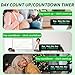 YZ Digital 999 Days Countdown Timer, Count Up/Count Down Clock with Remote, 12/24 Hour Real Time, Event Countdown Clock Large Display, Countdown Calendar for Retirement/Pregnancy/Birthday/Christmas