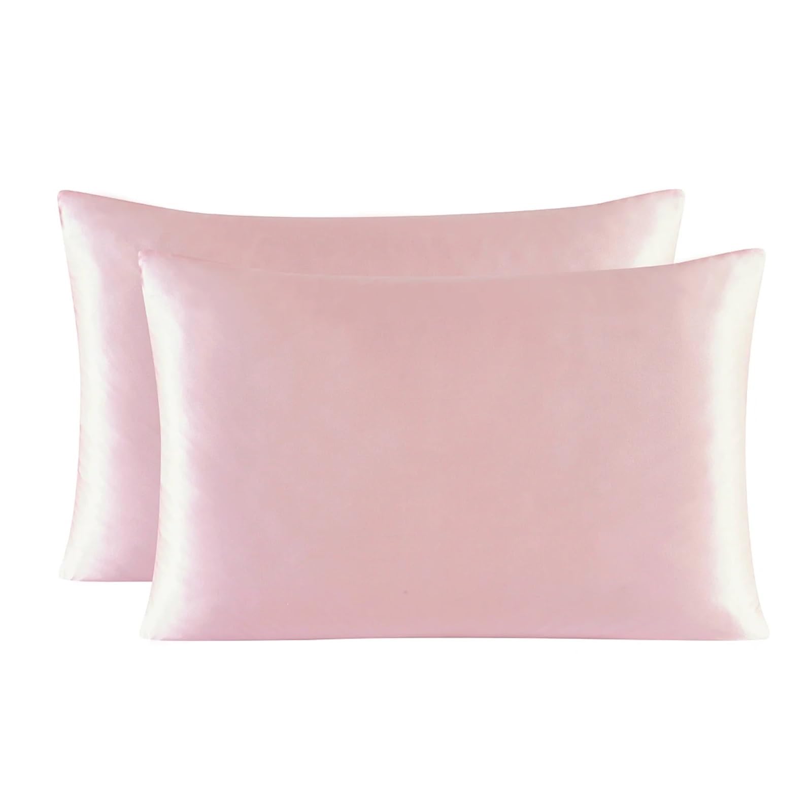 2 federe in seta di gelso, 22 momme, con cerniera, multicolore, per capelli e pelle (champagne, 40 x 60 cm)