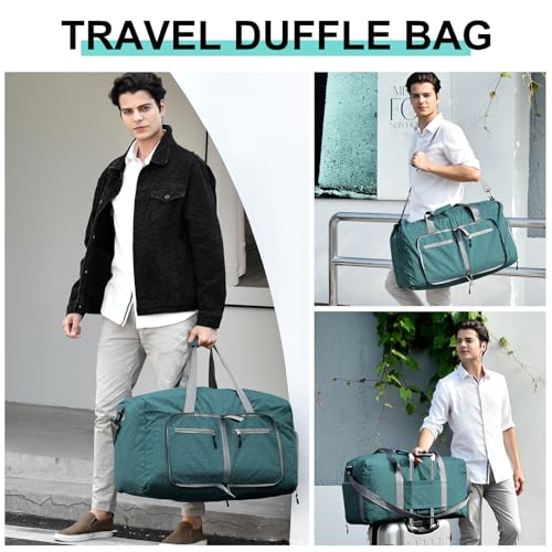 Image of Dimayar 40L Foldable Duffle Bag, Travel & Weekender, Overnight, Gym