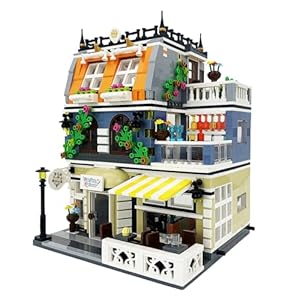ENJBRICK Garden Hotel Assembly Square Building kit,Modular House Building Blocks Model Set for Teens and Adults.Collectible Display Toy Building Set 1316 PCS