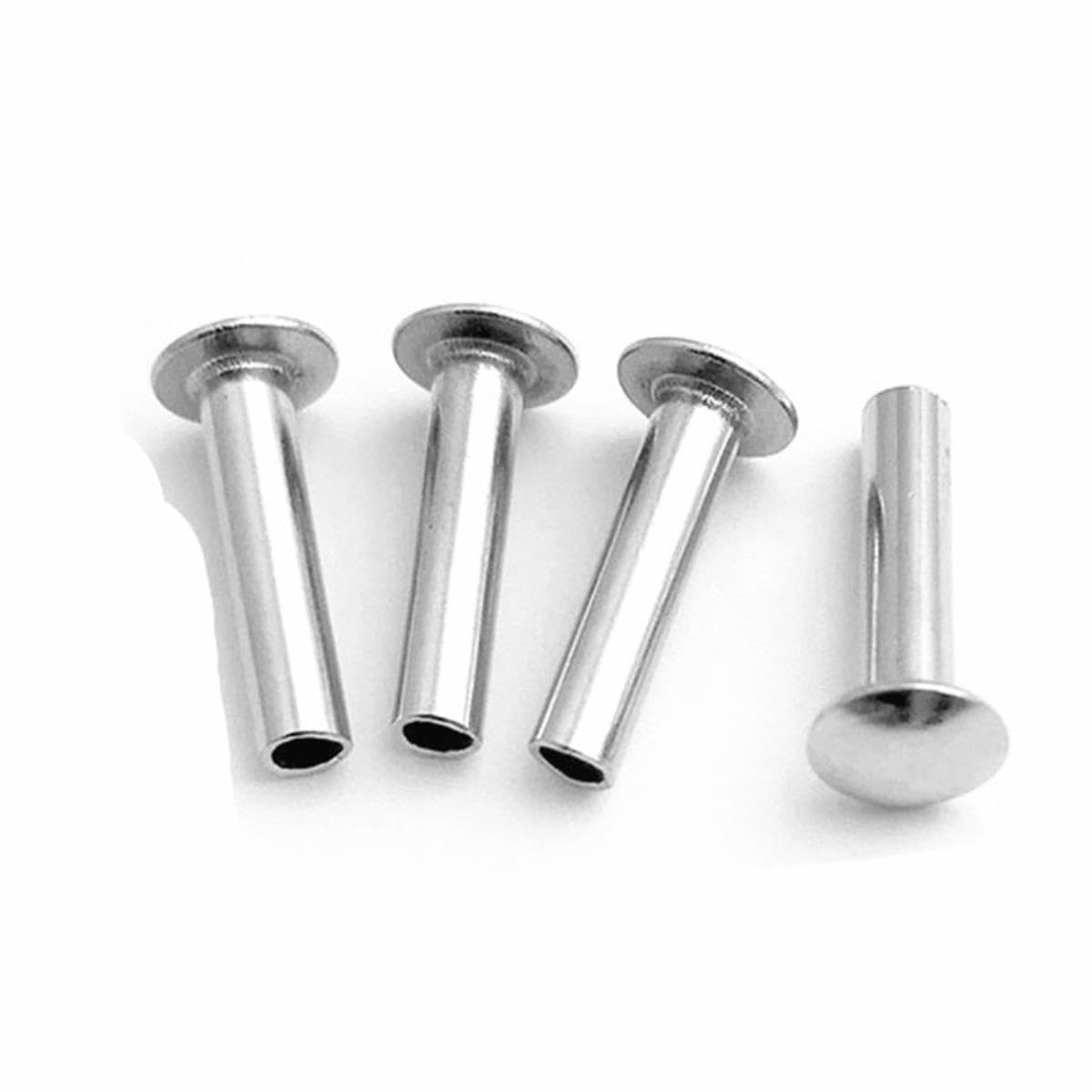 Aluminum Flat Head Thin Half Hollow Rivets Metric Sizes M2 M2.5 M3 M4 M5 M6