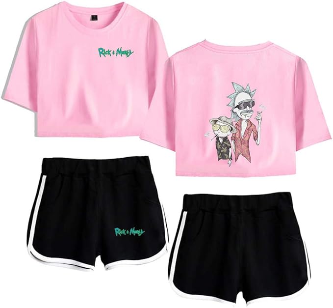 WAWNI Rick and Morty - Set da due pezzi per top e pantaloncini da donna Rick  and Morty Stagione 4 T XL : Amazon.it: Abbigliamento