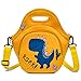 Sac Isotherme Repas Garçons, VASCHY 13,92L Pratique Joli Néoprène Sac à Lunch pour Enfants Léger Unique Sacs-repas avec Poche Frontale Bandoulière Réglable Amovible Maternelle Dinosaure Jaune