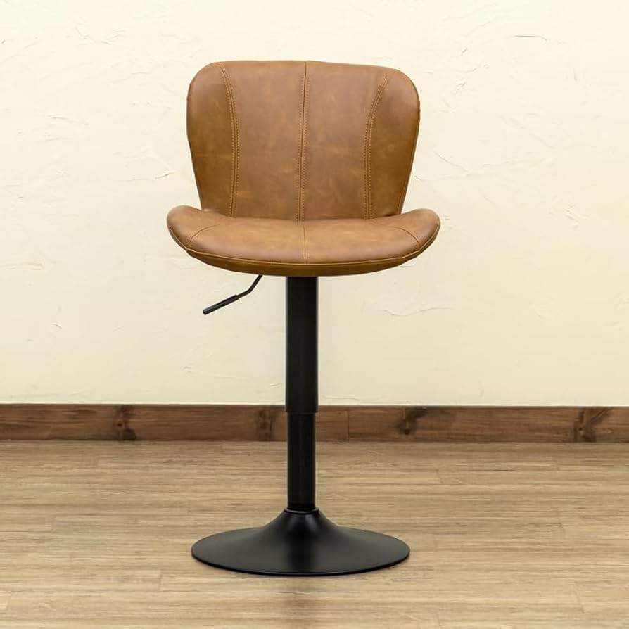 カウンターチェア (ブラウンレザー) カウンターチェア 椅子 ブラウン ハイスツール おしゃれ レザー