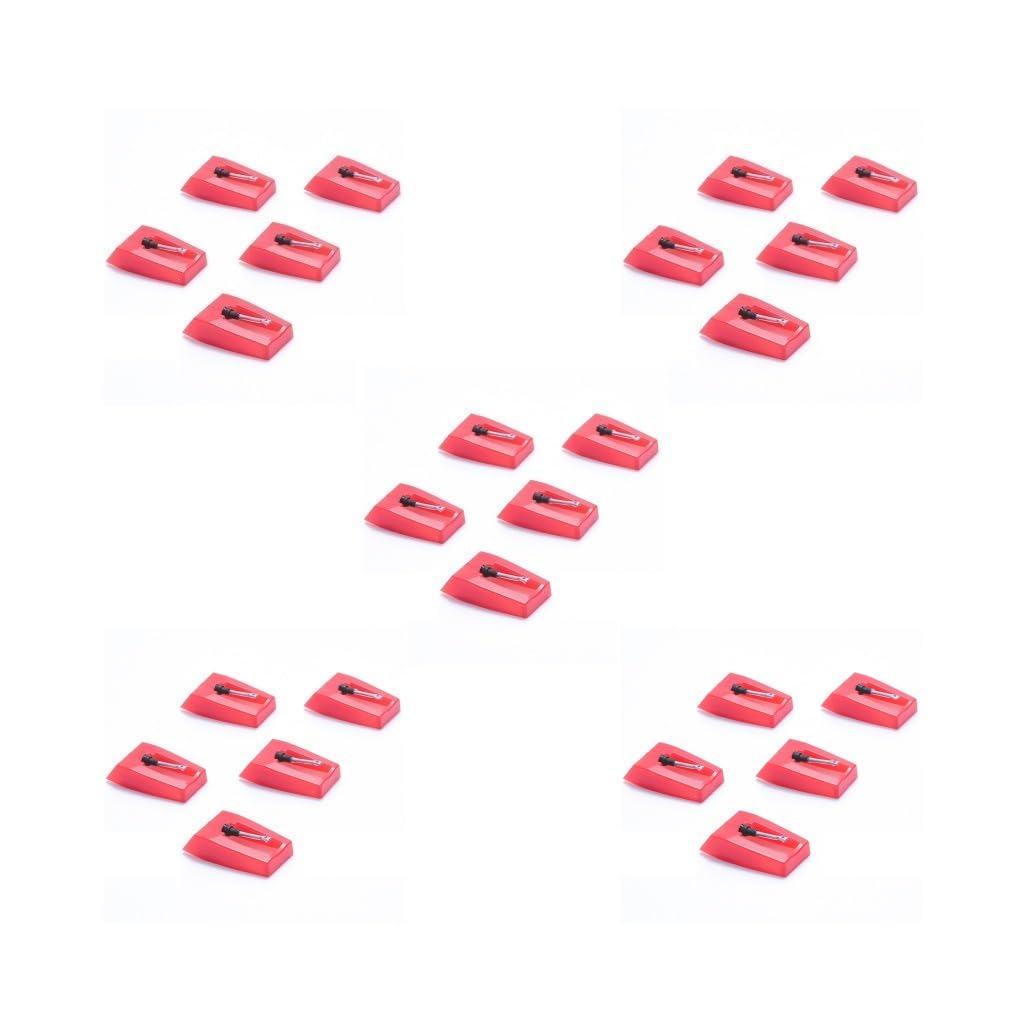 5 Set mit 5 Stück Grammophone Plattenspieler Ersatznadeln Nadel Rock Pop Musik Plattenspieler Stylus Vinyl Player Stylus-Stift Zubehör