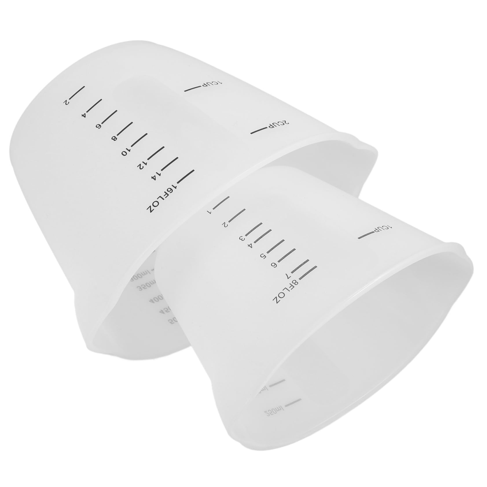 Ciieeo 8 Piezas Taza Medidora Taza De Silicona Vasos Mezcladores De Silicona Para Resina Vaso Medidor De Liquidos Tazas Medidoras Anidadas Taza Graduada Para El Hogar Gel De Sílice
