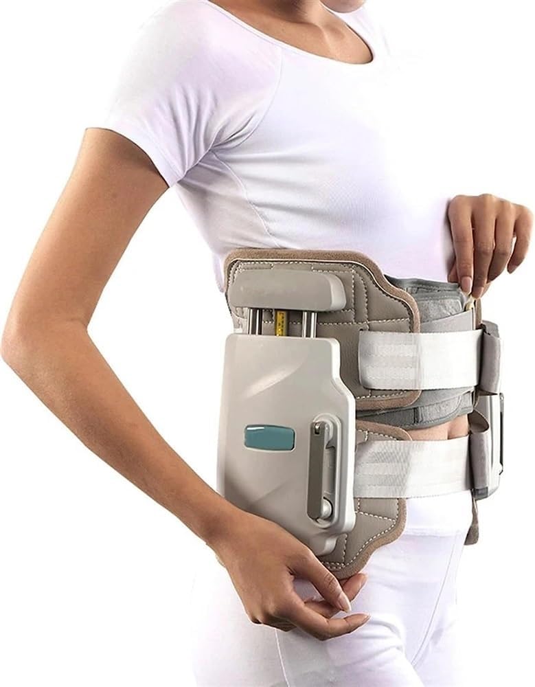 Dispositivo de tracción lumbar, dispositivo for aliviar el dolor de espalda por hernia discal, tractor de descompresión lumbar for la columna vertebral, cinturón de soporte lumbar for la corrección