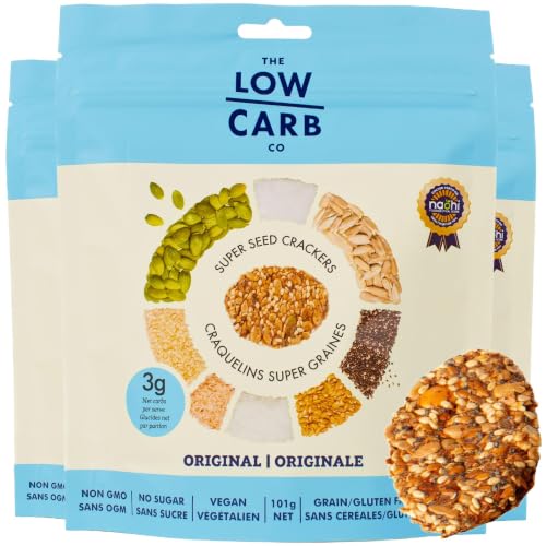Image of The Low Carb Co High Protein Seed Crackers, Original, 3-Pack