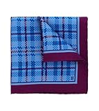 pañuelo italiano cuello hecho en Italia Esclusivo Italiano - Pañuelo de bolsillo Check en twill de seda