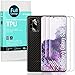 Ibywind Protector de Pantalla para Samsung Galaxy S20+ / S20 Plus 5G [2 Piezas],con Protector de Lente de Cámara,Atrás Pegatina Protectora Fibra de Carbono,[Admite la función de Huella Digital]