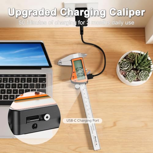Calibrador Digital Recargable Preciva Acero Inoxidable miniatura 3