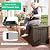 MAIUSCOLI 200 Gallon Outdoor Deck Box, Lockable Waterproof Outdoor Storage Boxes For Garden Tools,Indoor Cushions,Accessories Outside Storage Resin Weatherproof Container(Black)