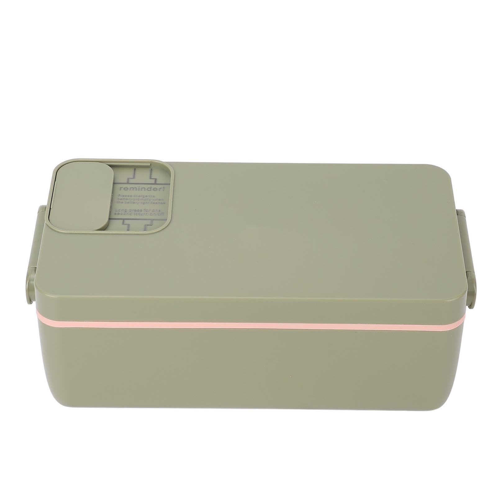 Lunch Box Elettrico Portapranzo Riscaldato in Acciaio Inossidabile 316 1L Cordless 3D Riscaldamento Concentrato Doppia Guarnizione 4000mAh Scaldavivande Portatile per Ufficio All'aperto