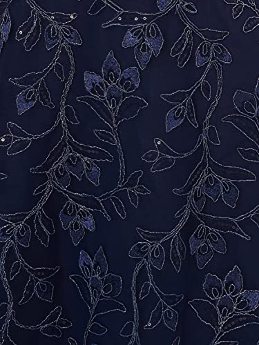Image of Adrianna Papell Women's Floral Sequin Embroidery Dress