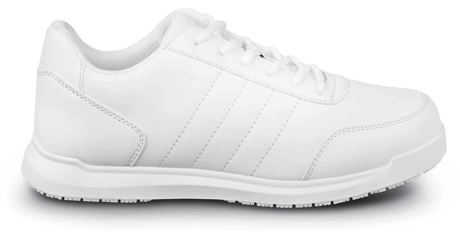 SR Max Maxton II, Men's, White, Soft Toe, MaxTrax Slip Resistant, Low Athletic, Work Shoe (11.5 M)