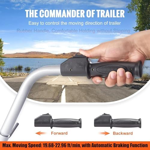 Electric Trailer Dolly,Motorized Jockey Wheel,Ratchet Trailer Jack Mover,Trailer Jockey Wheel,Mobile Electric Trailer Tool,5000lbs Towing Capacity
