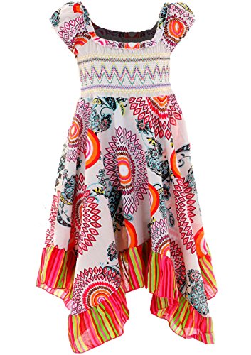 GILLSONZ Neu601vDa Ragazze Bambini Estate Vestito