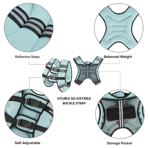 Image of APEXUP Weighted Vest Men Women, Weight Vest for Women Workout Equipment for Strength Training Running