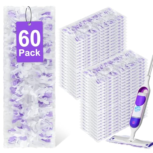 Balai à franges jetables pour Swiffer violet 60 pièces pour enlever rapidement les poils d'animaux