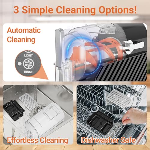 Image of Erivess Slushie Machine, 85 oz Slushy Maker for Home with Auto-Clean & Low Noise, Professional Frozen Drink Maker, No Ice Needed, 3 Preset Programs, Frozen Margaritas, Frappes, Milkshake