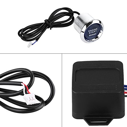 image for Qiilu Keyless Ignition Kit, Universal 12V Car Vehicle Engine Start Pus