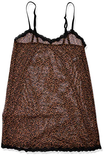 Smart & Sexy Women's Sheer Lace & Mesh Chemise, Classic Leopard, 3X #TOP24