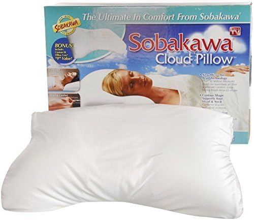 Sobakawa Cloud Pillow Micro Bead Bed As Seen On TV Cool Soft Contour Shape