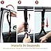 SHSEEN 2-Pack Car Handle Strap for Elderly & Disabled, Adjustable Automotive Standing Aid with Non-Slip Rubber Grip, Portable Vehicle Door Assist Mobility Device for Seniors Surgery Recovery, Black
