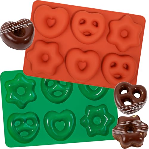 webake Lebkuchenform Silikonform Keksform 2 Stück Lebkuchen Form Silikon Backformen für Kekse