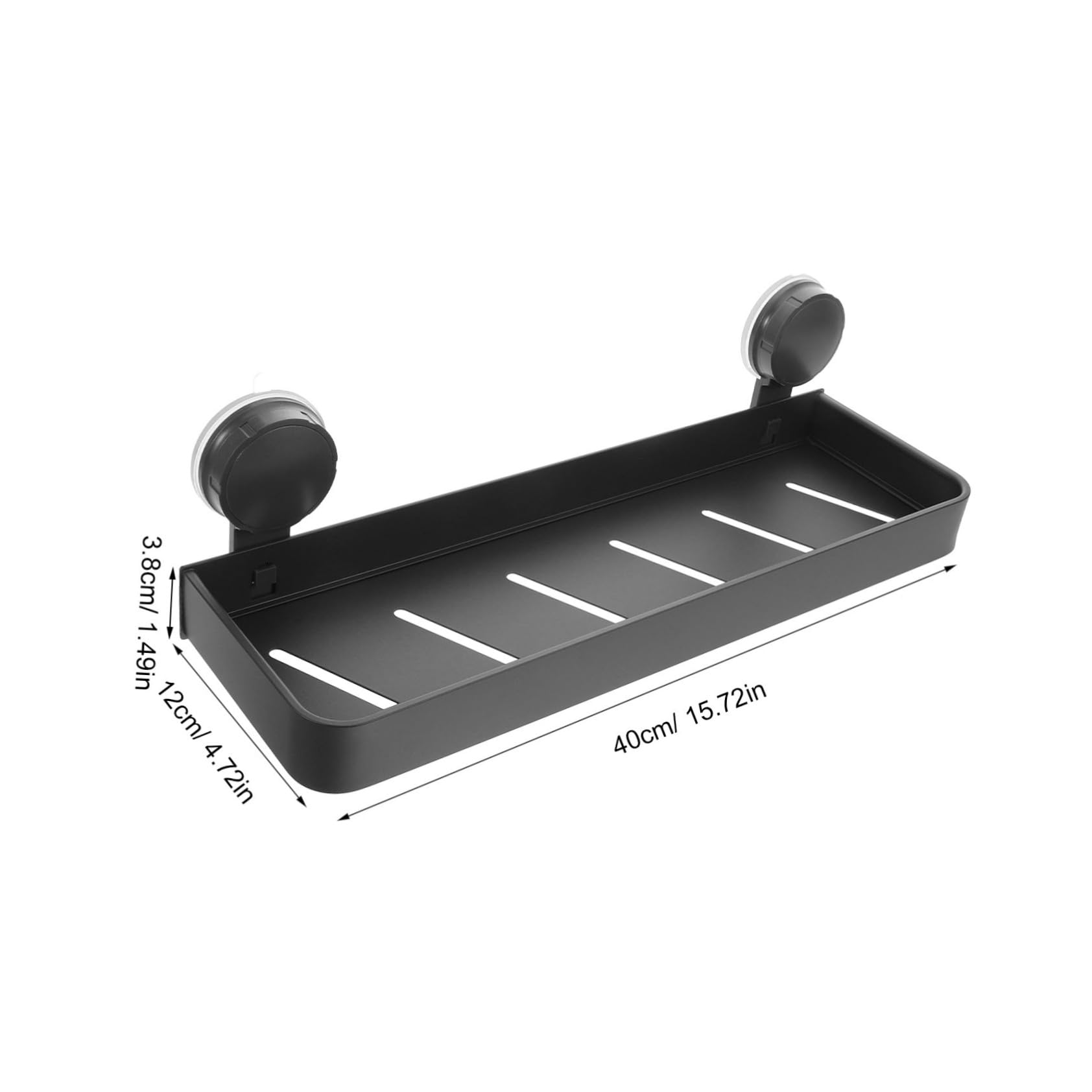 OSOLADY Suction Cup Shelf for Toiletries Makeup Drill Installation for Smooth Surfaces Organized Storage for Bathroom Essentials