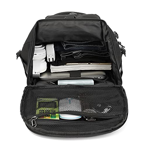 Kalesi Gym Duffle Bag Backpack 4-Way Waterproof with Shoes Compartment for travel Sport Hiking laptop (Black) by Kalesi - Image 9