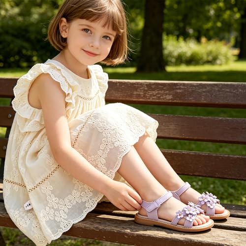 Image of Kiderence Toddler Girls Sandals Little Girls Kids Summer Shoes Toddler Sandals