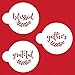 Grateful, Blessed And Gather Cookie Stencil C993 by Designer Stencils