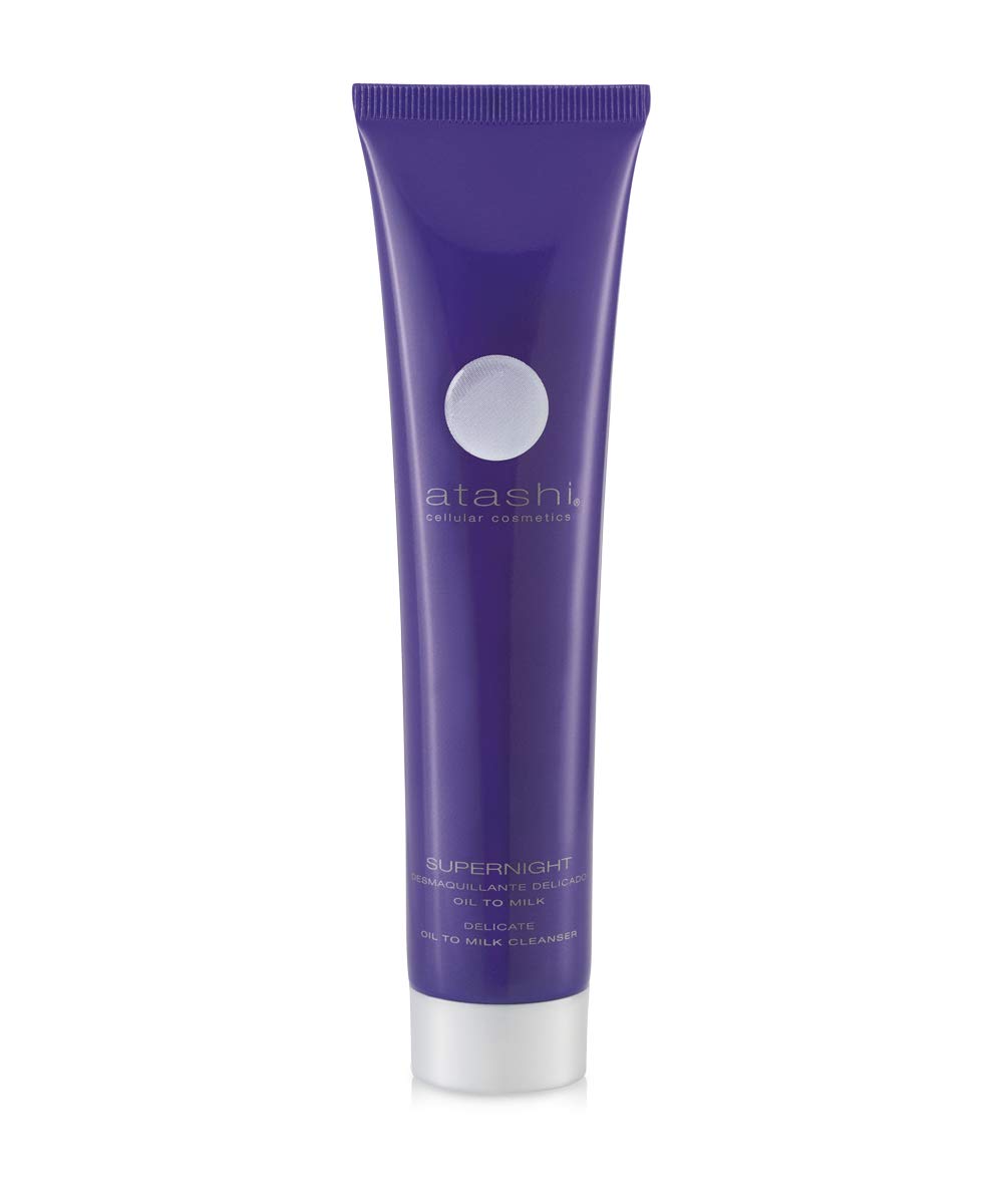 Atashi Supernight – Huile-Lait Démaquillant | Peau Propre, Douce et Hydratée | Redensifie et Illumine | Acide Glycolique Liposom
