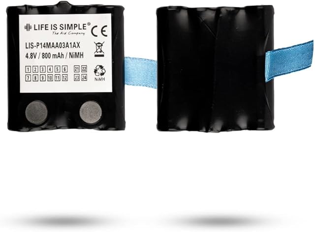 Life is simple Motorola 800 mAh NiMH Battery, Compatible with Motorola TLKR-T4, TLKR-T5, TLKR-T7 and XTR446, MicroTalk 80, 85, 100, 110, 115, 200, 300, PR500, PR900