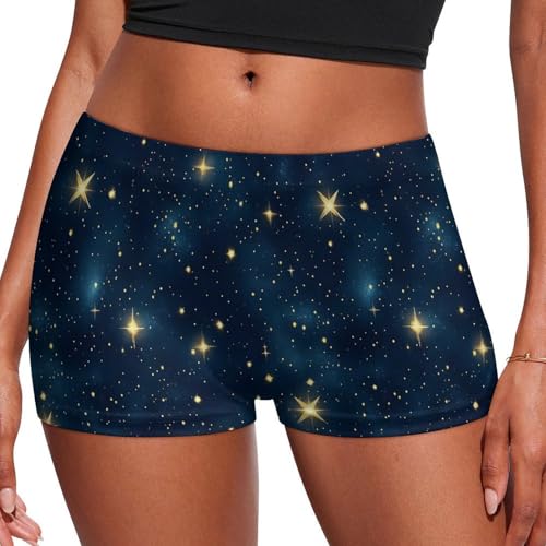 Nevjipu Höschen für Damen – bequeme Boxershorts mit Dreamy Flash Stars Print Boyshort Unterwäsche für Frauen, Stil: 7, S