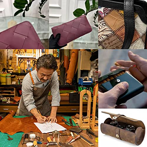 Kemeng Full Grain Leather Scrap And Residual Fur Various Thickness Combinations Clothing Furniture Handbags Art -Sewing Handmade 1Lb 3Lbs 5Lbs (1Lbs)（Contain The Snakeskin）, 1 Lb With Snakeskin #TOP5