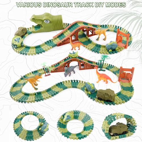 image for GIAT Dinosaur Track Toys - Best Birthday Gifts for 3 4 5 6 7 Year Old 