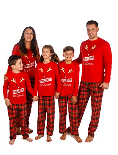 Kids Essentials Family Matching Christmas Pyjamas Mens Ladies Boys Girls Chill Out (Christmas, Mens Medium) Kids Essentials Family Matching Christmas Pyjamas Mens Ladies Boys Girls Chill Out (Christmas, Mens Medium)