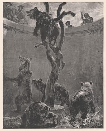 Toile Adolph Menzel Fosseours au zoo impression murale 60x90cm salon