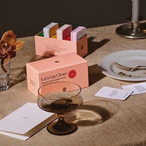 Intelligent Change Lets Get Closer: Couples Edition (100 Prompt Cards) - Question and Answer Card Game for Adults - Conversation Starters to Strengthen Relationships and Inspire Emotional Intimacy