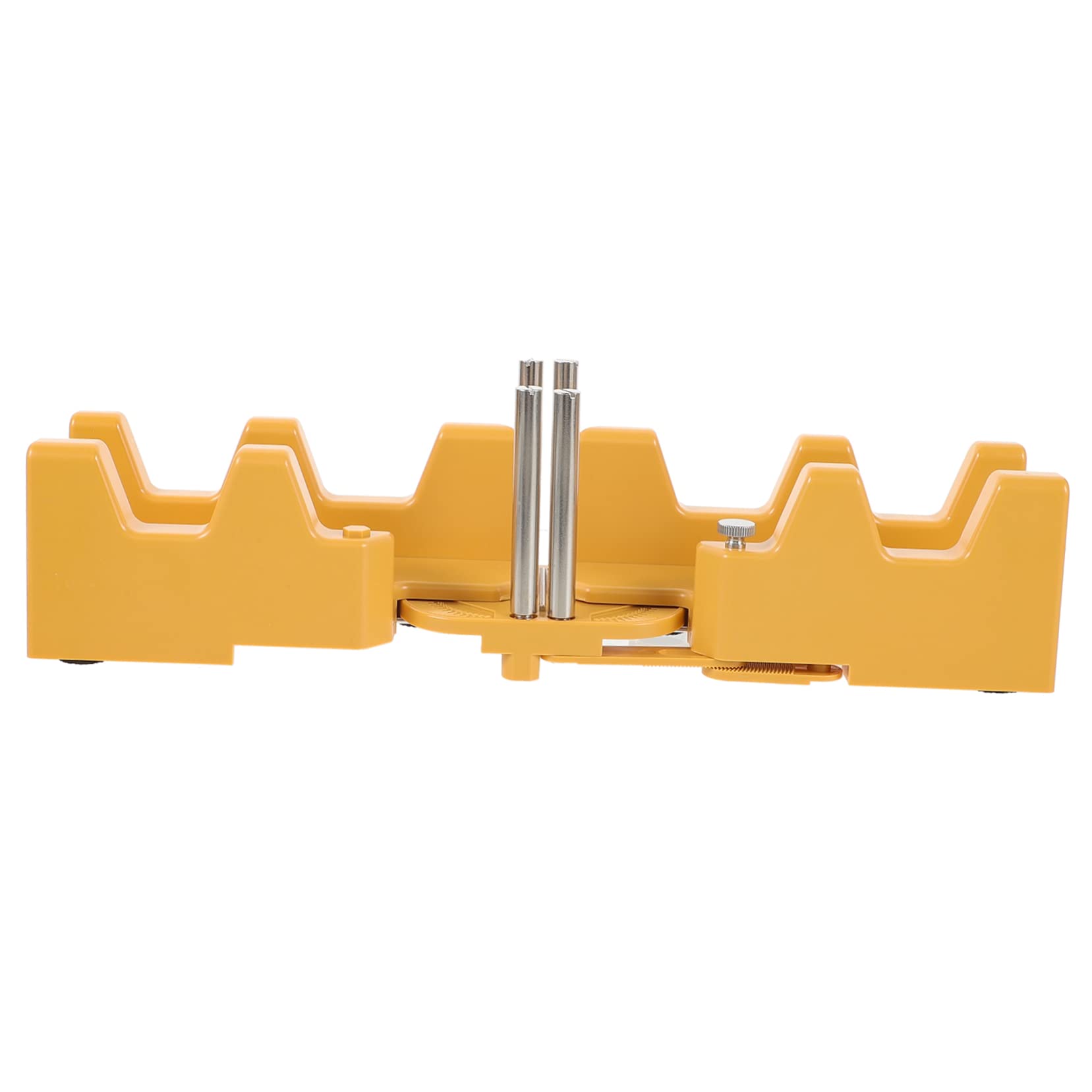 Miter Saw Protractor Strumento di Misurazione Smusso 85-180° | Miter Saw Protractor, Giallo Abs e Acciaio Inossidabile, Facile da Trasportare, per Falegnameria e Lavori Domestici