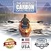 Best Marine and Outdoors Kayak Paddle, Carbon Fiber Shaft & Fiberglass Reinforced Polypropylene Blades, 220cm, 234cm, 250cm, Lightweight Kayak Paddles for Adults (Black, 250 CM)