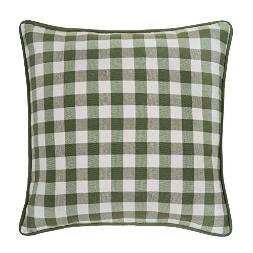 Buffalo Check Throw Pillow Covers, 2 Pack, Sage - 7" X 13" - Square Extra Wide Pillow Covers With Concealed Zipper - Stain-Resistant And Machine Washable By Achim Home Decor #TOP3