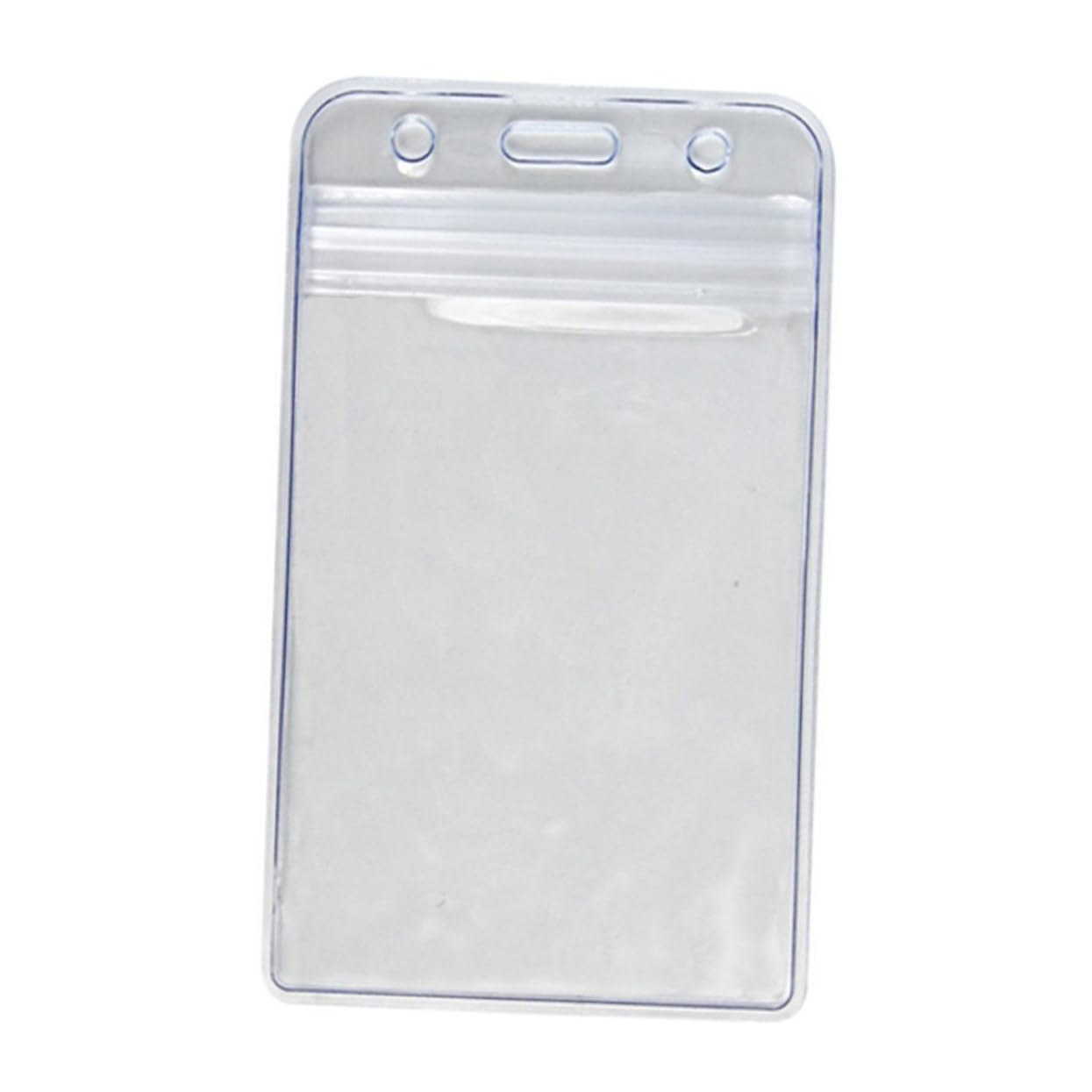 STOBOK 100pezzi Porta Badge Trasparente in Plastica Da Fessura Per Catena Resistente Ai Graffi Usura