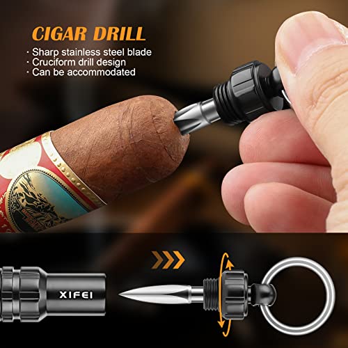 Xifei AB-BILL-363 Cigar Drill Sharp Smooth Blade Creative Portable Cigar Draw Enhancer Cigar Punch thumb #4