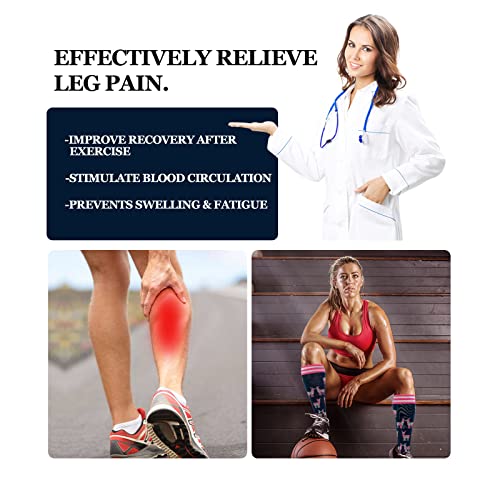 Fenglaoda Compression Socks For Women Men, 20-30Mmhg Compression Support Circulation Socks For Nurses #TOP3